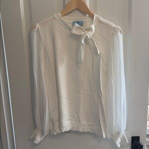 CeCe // White Bow-Tie Sweater